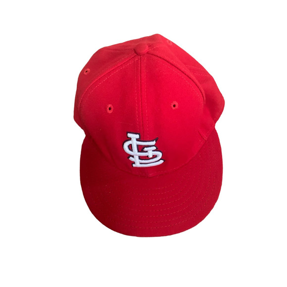 Saint Louis Cardinal Official on Field Cap Size 7 Fitted 55.8 CM New Era - Picture 1 of 7